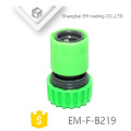 EM-F-B219 Green plastic hose connector for garden